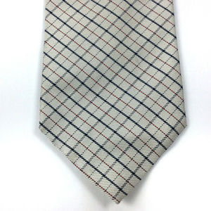 Tommy Hilfiger Mens Necktie Navy Blue Red Silk